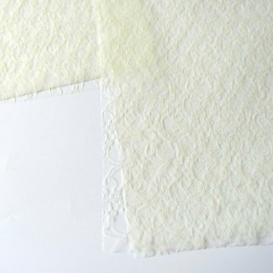 Karamanolis Taschentuch Material für Hochzeitsgeschenke Set von 100 Stück 40x40cm, Ecru