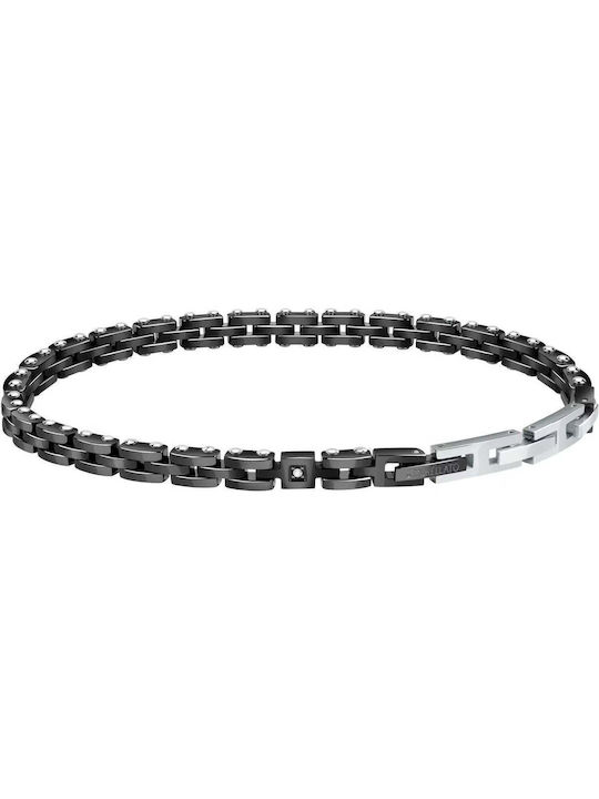 Morellato Herren Armband aus Stahl mit Diamant