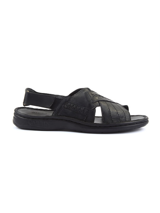 Leather sandals - FSHOES - BLACK