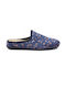 Slipper with leaf pattern - FSHOES - BLUE