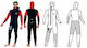 Vade Retro Vade Retro Wetsuit for Speargun with Zip Black / Red 5mm