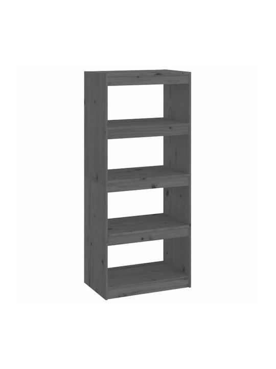 Bookcase Gray 60x30x135.5cm