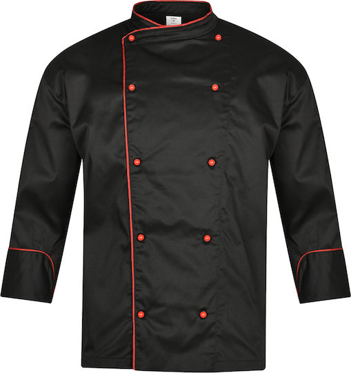 Palltex Haina Bucătar Unisex Negru cu Mânecă lungă Chef Nobu