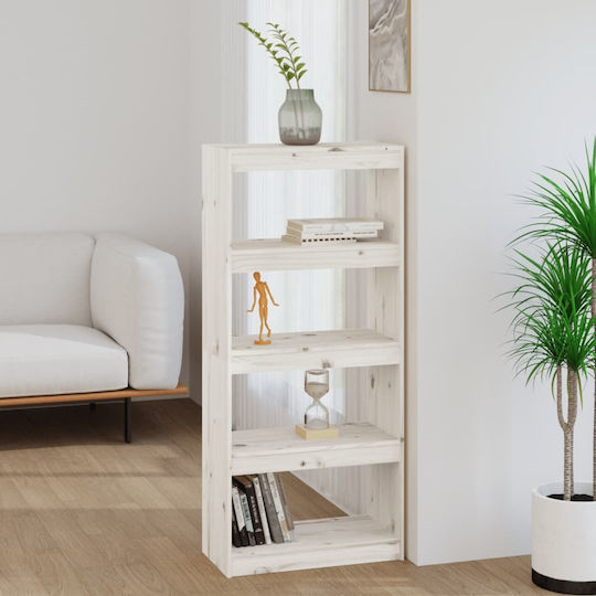 Bibliothek Weiß 60x30x135,5cm