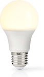 Nedis LED Lampen für Fassung E27 und Form A60 Warmes Weiß 470lm 1Stück