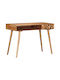 Sekretärin-Schreibtisch aus Massivholz Braun 115x50x76cm