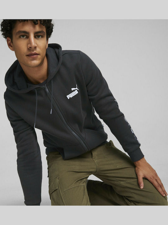 Essentials Sweatshirt with Hood Black