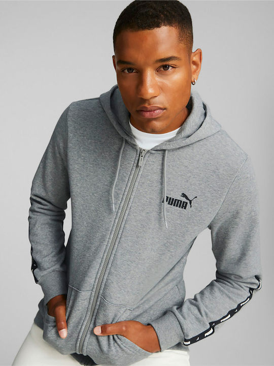 PUMA Ess+ Sweatshirt with Hood Gray