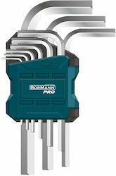 Bormann Pro Σετ 9 Κλειδιά Allen σε Σχήμα L BHT7246