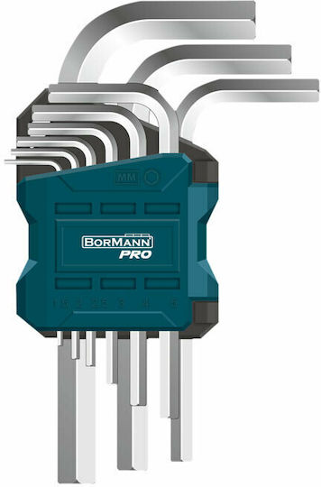 Bormann Pro Σετ 9 Κλειδιά Allen σε Σχήμα L BHT7246