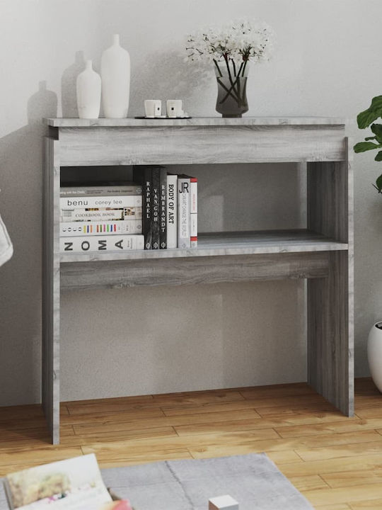 Wooden Console Table Gray L80xW30xH80cm