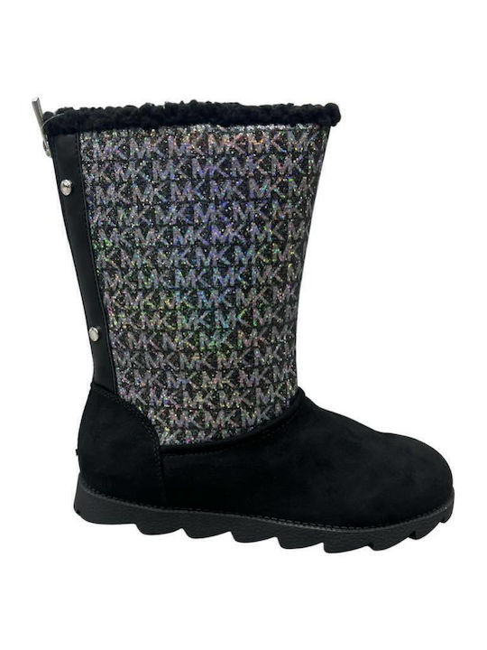 Kids Boots with Zipper Black
