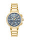 Boss One Women's Watch Chronograph with Gold Metal Bracelet