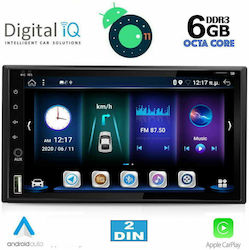 Digital IQ Ηχοσύστημα Αυτοκινήτου Universal 2DIN (Bluetooth/USB/WiFi/GPS) με Οθόνη Αφής 6.5"