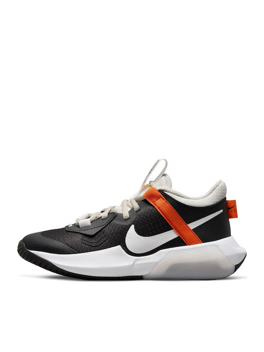 Air Zoom Kinder Sportschuhe Basketball mit Schnürsenkeln Schwarz