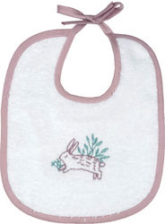 Baby Star Spring Bib Fabric with Lace Band White