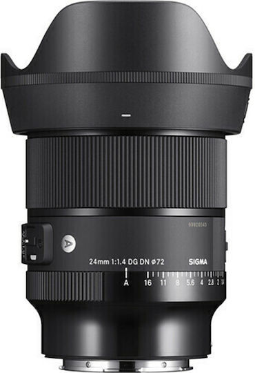 Sigma Пълен кадър Фотообектив 24mm f/1.4 DG DN Art Широк ъгъл за Лайка Л Монтаж Черен