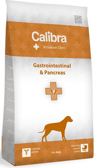 Calibra Vet Dog Gastrointestinal & Pancreas 2kg Dry Food for Dogs Gluten-Free with Rice, Fish and Salmon