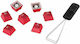 HyperX Gummi Schlüsselkappe Set US Schlüsselkappe Rot 519T6AA
