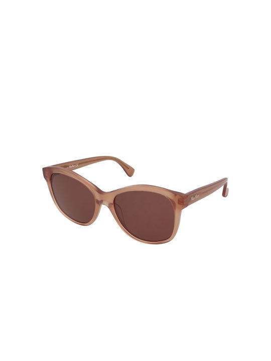 Max Mara Logo1 Women's Sunglasses with Brown Acetate Frame and Brown Lenses MM0007 45E