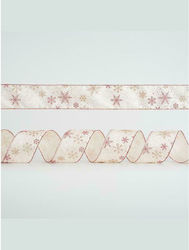 Eurolamp Christmas Ribbon Silver 91x6.35cm 1pc