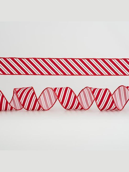 Eurolamp Christmas Ribbon White 91x6.35cm 6pcs