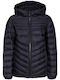 Kids' Quilted Jacket Short with Hood Black