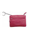 Luxus Key Holder Wallet Leather Fuchsia