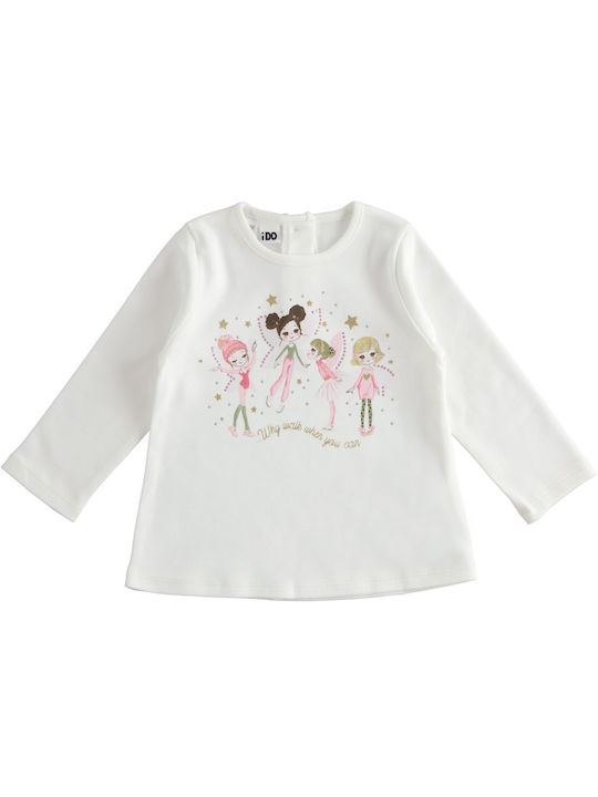 iDO Kids Blouse Long Sleeve Ecru