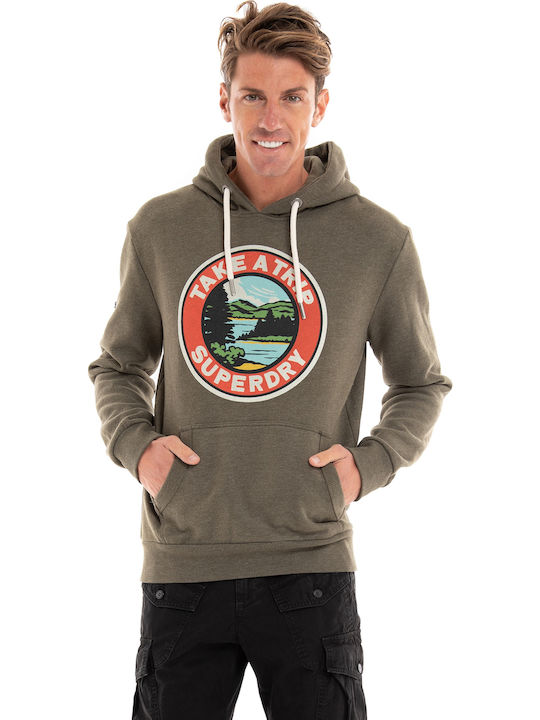 M D2 Sweatshirt with Hood Khaki
