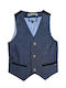 Kids Vest Cotton Blue