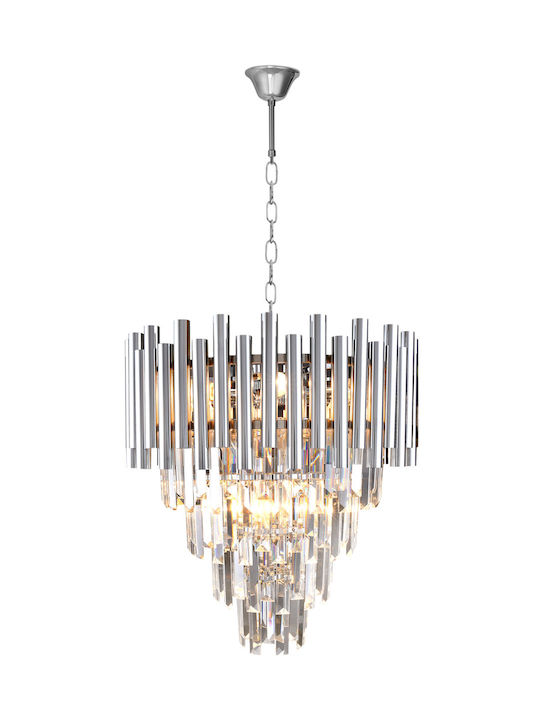 Eko Light Madison Πολυέλαιος 9xE14 Ø45cm με Κρύ...
