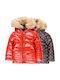 Kids' Parka Short Double Sided with Hood Multicolour