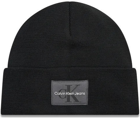 Monogram Beanie Căciulă Tricotată Pentru Femei În Culoare Neagră