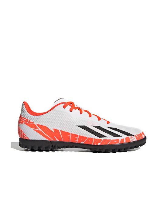 Adidas X Speedportal Messi.4 TF Χαμηλά Ποδοσφαιρικά Παπούτσια με Σχάρα Cloud White / Core Black / Solar Red
