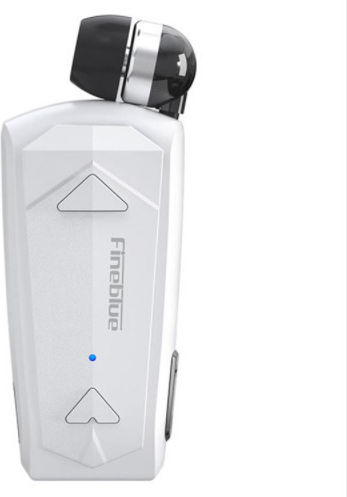 Fineblue F520 In-ear Bluetooth Handsfree Ακουστικό Πέτου Λευκό