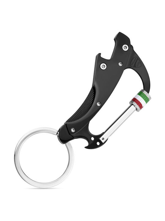 Ducati Metallic Black Keychain