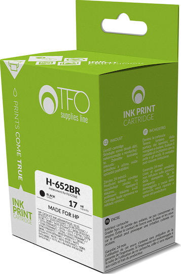 TFO Συμβατό Μελάνι Εκτυπωτή InkJet HP 652 F6V25AE 17ml Μαύρο 1τμχ