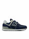 New Balance Kids Sneakers with Scratch Navy Blue