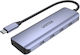 Unitek USB-Hub 4 Anschlüsse USB 3.0 mit USB-C Verbindung Grau