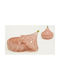Faitakis Pack Vintage Glass Sweet Jar with Lid Pink 12.5x12.5x13cm