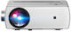 Byintek K18 Smart Projector Full HD Λάμπας LED με Wi-Fi και Ενσωματωμένα Ηχεία Λευκός