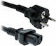 Cisco Schuko - IEC C15 Cable 2.5m Μαύρο CAB-TA-EU