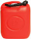 Fuel Can Double Position Plastic with Extension Tube 20lt Red
