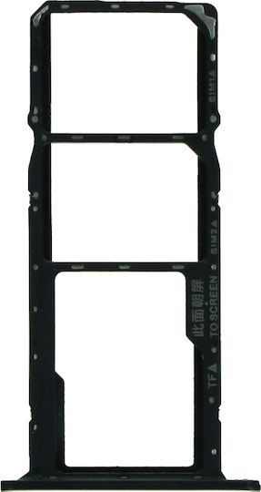 Sim-Kartenhalterung Schwarz Huawei Y5 2019