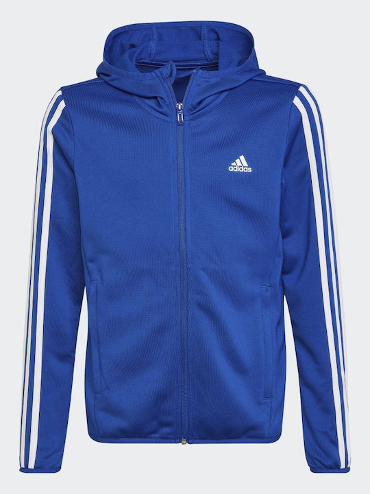 adidas Παιδική Ζακέτα 3-Stripes Μπλε