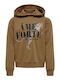 Kids Sweatshirt with Hood Brown