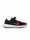 Nike Revolution 6 FlyEase Next Nature Γυναικεία Αθλητικά Παπούτσια Running Black / Iron Grey / Hyper Pink