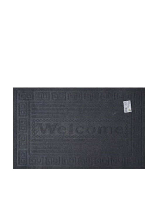 TnS Entrance Mat Carpet with Anti-slip Backing Mat Black 40x60cm