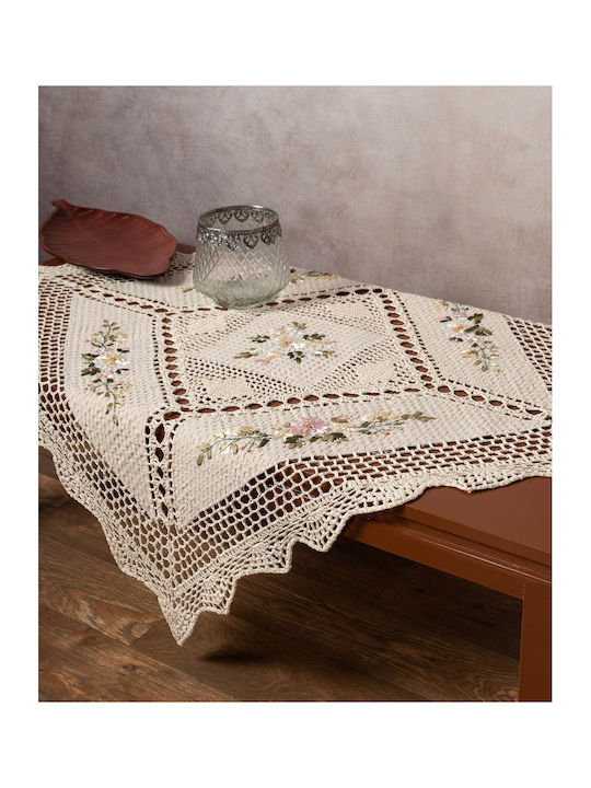 Silk Fashion Tischtuch 3509 Ecru 85x85cm
